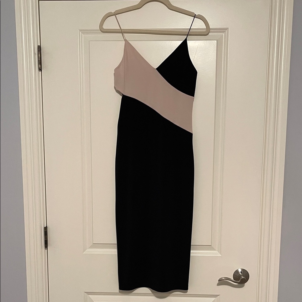 Black and Beige Alice & Olivia Dress